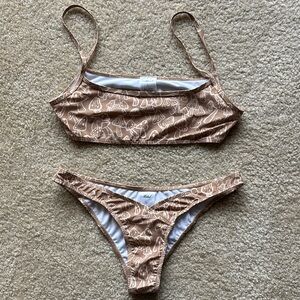 NWOT Motel Rocks Mushroom Bikini Set